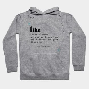 Fika, Swedish Inspirational word Edit Hoodie